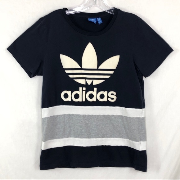 adidas Tops - adidas navy blue tee w/ velvet logo